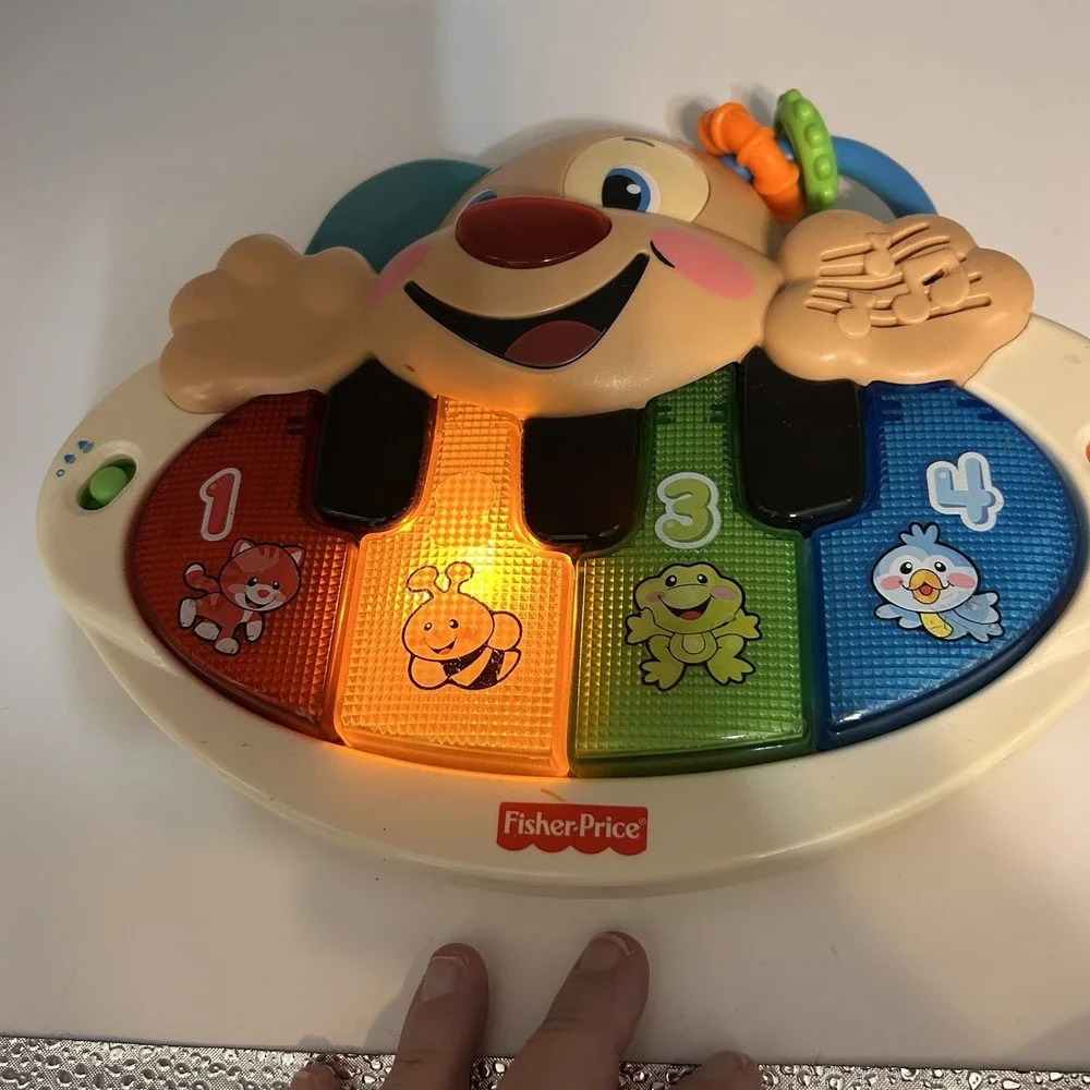 Fisher Price Laugh & Learn Puppy's Piano English & Spanish / Tested Works